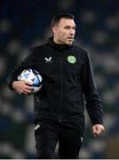 4 December 2023; Interim goalkeeping coach Richie Fitzgibbon during a Republic of Ireland women training session at the National Football Stadium at Windsor Park in Belfast. Photo by Stephen McCarthy/Sportsfile