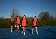 5 December 2023; Players arrive to Munster rugby squad training at University of Limerick in Limerick. Photo by Eóin Noonan/Sportsfile