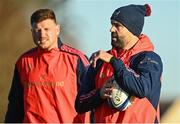 5 December 2023; Conor Murray, right, during Munster rugby squad training at University of Limerick in Limerick. Photo by Eóin Noonan/Sportsfile