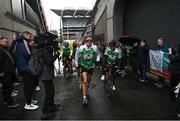 5 December 2023; Kevin Sinfield pictured starting his fifth ultra marathon at Croke Park, Dublin today, as part of his epic 7 in 7 in 7 challenge to raise awareness and funds to support those impacted by motor neurone disease (MND). Sinfield arrived in Dublin late on Monday having already completed marathons in Leeds, Cardiff, Birmingham and Edinburgh since Friday. He will continue on to Brighton tomorrow and finally complete his last ultramarathon in London on Thursday 7th December. Charlie Bird joined England Rugby League legend Sinfield OBE at a stage called the Extra Mile at UCD and onwards to the finish at the Aviva, where he was supported by several Irish rugby stars including Gordon Darcy, Keith Earls and Ian Madigan. Covering a distance of almost 44KM, Sinfield set off from Croke Park at 12 noon with his route taking him through parts of Phibsborough, Ashtown, the Phoenix Park, Inchicore, Crumin, Rathgar, UCD and he finished along with Charlie at the Aviva Stadium just before 4pm. A year ago, Sinfield and his team completed his third challenge when they ran from Edinburgh to Manchester, covering over 40 miles a day for seven days. This is the first time the England Rugby Union defensive coach has travelled to Ireland for one of his ultra marathons. Since 2020, Sinfield and his team have raised over £8 million (almost €9.2M) with three endurance events that have captured the public’s imagination having been inspired by Sinfield’s former Leeds Rhinos team mate Rob Burrow MBE. So far, this year’s 7 in 7 in 7 has raised over £414,806 (€485,000). You can donate at https://donate.giveasyoulive.com/fundraising/kevin-sinfield. Photo by David Fitzgerald/Sportsfile