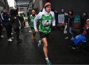 5 December 2023; Kevin Sinfield pictured starting his fifth ultra marathon at Croke Park, Dublin today, as part of his epic 7 in 7 in 7 challenge to raise awareness and funds to support those impacted by motor neurone disease (MND). Sinfield arrived in Dublin late on Monday having already completed marathons in Leeds, Cardiff, Birmingham and Edinburgh since Friday. He will continue on to Brighton tomorrow and finally complete his last ultramarathon in London on Thursday 7th December. Charlie Bird joined England Rugby League legend Sinfield OBE at a stage called the Extra Mile at UCD and onwards to the finish at the Aviva, where he was supported by several Irish rugby stars including Gordon Darcy, Keith Earls and Ian Madigan. Covering a distance of almost 44KM, Sinfield set off from Croke Park at 12 noon with his route taking him through parts of Phibsborough, Ashtown, the Phoenix Park, Inchicore, Crumin, Rathgar, UCD and he finished along with Charlie at the Aviva Stadium just before 4pm. A year ago, Sinfield and his team completed his third challenge when they ran from Edinburgh to Manchester, covering over 40 miles a day for seven days. This is the first time the England Rugby Union defensive coach has travelled to Ireland for one of his ultra marathons. Since 2020, Sinfield and his team have raised over £8 million (almost €9.2M) with three endurance events that have captured the public’s imagination having been inspired by Sinfield’s former Leeds Rhinos team mate Rob Burrow MBE. So far, this year’s 7 in 7 in 7 has raised over £414,806 (€485,000). You can donate at https://donate.giveasyoulive.com/fundraising/kevin-sinfield. Photo by David Fitzgerald/Sportsfile