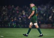 2 December 2023; Oisin Dowling of Connacht leaves the field after being substituted during the United Rugby Championship match between Connacht and Leinster at The Sportsground in Galway. Photo by Sam Barnes/Sportsfile