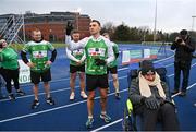 5 December 2023; Kevin Sinfield with Charlie Bird before the 'Extra Mile' of Kevin's fifth ultra marathon in Dublin today, as part of his epic 7 in 7 in 7 challenge to raise awareness and funds to support those impacted by motor neurone disease (MND). Sinfield arrived in Dublin late on Monday having already completed marathons in Leeds, Cardiff, Birmingham and Edinburgh since Friday. He will continue on to Brighton tomorrow and finally complete his last ultramarathon in London on Thursday 7th December. Charlie Bird joined England Rugby League legend Sinfield OBE at a stage called the Extra Mile at UCD and onwards to the finish at the Aviva, where he was supported by several Irish rugby stars including Gordon Darcy, Keith Earls and Ian Madigan. Covering a distance of almost 44KM, Sinfield set off from Croke Park at 12 noon with his route taking him through parts of Phibsborough, Ashtown, the Phoenix Park, Inchicore, Crumlin, Rathgar, UCD and he finished along with Charlie at the Aviva Stadium just before 4pm. A year ago, Sinfield and his team completed his third challenge when they ran from Edinburgh to Manchester, covering over 40 miles a day for seven days. This is the first time the England Rugby Union defensive coach has travelled to Ireland for one of his ultra marathons. Since 2020, Sinfield and his team have raised over £8 million (almost €9.2M) with three endurance events that have captured the public’s imagination having been inspired by Sinfield’s former Leeds Rhinos team mate Rob Burrow MBE. So far, this year’s 7 in 7 in 7 has raised over £340,000 (€400,000). You can donate at https://donate.giveasyoulive.com/fundraising/kevin-sinfield. Photo by David Fitzgerald/Sportsfile