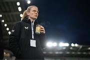 5 December 2023; Diane Caldwell of Republic of Ireland before the UEFA Women's Nations League B match between Northern Ireland and Republic of Ireland at the National Football Stadium at Windsor Park in Belfast. Photo by Stephen McCarthy/Sportsfile