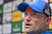 5 December 2023; Senior coach Jacques Nienaber during a Leinster Rugby media conference at UCD in Dublin. Photo by Brendan Moran/Sportsfile