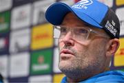 5 December 2023; Senior coach Jacques Nienaber during a Leinster Rugby media conference at UCD in Dublin. Photo by Brendan Moran/Sportsfile