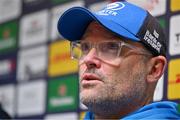 5 December 2023; Senior coach Jacques Nienaber during a Leinster Rugby media conference at UCD in Dublin. Photo by Brendan Moran/Sportsfile