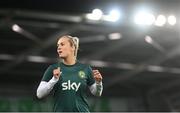 5 December 2023; Jessie Stapleton of Republic of Ireland before the UEFA Women's Nations League B match between Northern Ireland and Republic of Ireland at the National Football Stadium at Windsor Park in Belfast. Photo by Stephen McCarthy/Sportsfile