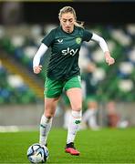 5 December 2023; Megan Connolly of Republic of Ireland before the UEFA Women's Nations League B match between Northern Ireland and Republic of Ireland at the National Football Stadium at Windsor Park in Belfast. Photo by Stephen McCarthy/Sportsfile