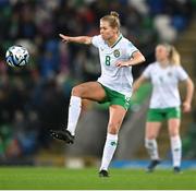 5 December 2023; Ruesha Littlejohn of Republic of Ireland during the UEFA Women's Nations League B match between Northern Ireland and Republic of Ireland at the National Football Stadium at Windsor Park in Belfast. Photo by Stephen McCarthy/Sportsfile