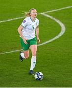 5 December 2023; Louise Quinn of Republic of Ireland during the UEFA Women's Nations League B match between Northern Ireland and Republic of Ireland at the National Football Stadium at Windsor Park in Belfast. Photo by Ramsey Cardy/Sportsfile