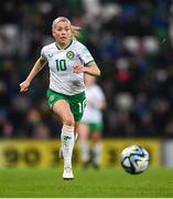 5 December 2023; Denise O'Sullivan of Republic of Ireland during the UEFA Women's Nations League B match between Northern Ireland and Republic of Ireland at the National Football Stadium at Windsor Park in Belfast. Photo by Stephen McCarthy/Sportsfile