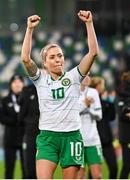 5 December 2023; Denise O'Sullivan of Republic of Ireland after the UEFA Women's Nations League B match between Northern Ireland and Republic of Ireland at the National Football Stadium at Windsor Park in Belfast. Photo by Ramsey Cardy/Sportsfile