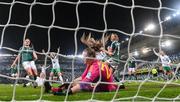 5 December 2023; Caitlin Hayes of Republic of Ireland scores her side's sixth goal during the UEFA Women's Nations League B match between Northern Ireland and Republic of Ireland at the National Football Stadium at Windsor Park in Belfast. Photo by Stephen McCarthy/Sportsfile