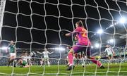 5 December 2023; Caitlin Hayes of Republic of Ireland scores her side's sixth goal during the UEFA Women's Nations League B match between Northern Ireland and Republic of Ireland at the National Football Stadium at Windsor Park in Belfast. Photo by Stephen McCarthy/Sportsfile