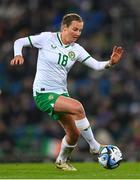 5 December 2023; Kyra Carusa of Republic of Ireland during the UEFA Women's Nations League B match between Northern Ireland and Republic of Ireland at the National Football Stadium at Windsor Park in Belfast. Photo by Ramsey Cardy/Sportsfile