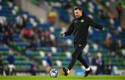 5 December 2023; Republic of Ireland interim goalkeeping coach Richie Fitzgibbon before the UEFA Women's Nations League B match between Northern Ireland and Republic of Ireland at the National Football Stadium at Windsor Park in Belfast. Photo by Stephen McCarthy/Sportsfile