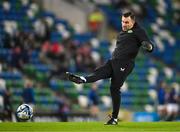 5 December 2023; Republic of Ireland interim goalkeeping coach Richie Fitzgibbon before the UEFA Women's Nations League B match between Northern Ireland and Republic of Ireland at the National Football Stadium at Windsor Park in Belfast. Photo by Stephen McCarthy/Sportsfile