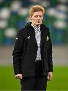 5 December 2023; Republic of Ireland interim head coach Eileen Gleeson before the UEFA Women's Nations League B match between Northern Ireland and Republic of Ireland at the National Football Stadium at Windsor Park in Belfast. Photo by Stephen McCarthy/Sportsfile