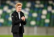5 December 2023; Republic of Ireland interim head coach Eileen Gleeson before the UEFA Women's Nations League B match between Northern Ireland and Republic of Ireland at the National Football Stadium at Windsor Park in Belfast. Photo by Stephen McCarthy/Sportsfile