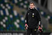 5 December 2023; Northern Ireland goalkeeping coach Roy Carroll before the UEFA Women's Nations League B match between Northern Ireland and Republic of Ireland at the National Football Stadium at Windsor Park in Belfast. Photo by Stephen McCarthy/Sportsfile