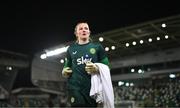 5 December 2023; Republic of Ireland goalkeeper Courtney Brosnan before the UEFA Women's Nations League B match between Northern Ireland and Republic of Ireland at the National Football Stadium at Windsor Park in Belfast. Photo by Stephen McCarthy/Sportsfile