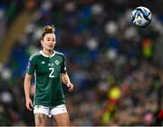 5 December 2023; Rebecca McKenna of Northern Ireland during the UEFA Women's Nations League B match between Northern Ireland and Republic of Ireland at the National Football Stadium at Windsor Park in Belfast. Photo by Stephen McCarthy/Sportsfile