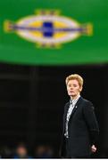 5 December 2023; Republic of Ireland interim head coach Eileen Gleeson during the UEFA Women's Nations League B match between Northern Ireland and Republic of Ireland at the National Football Stadium at Windsor Park in Belfast. Photo by Stephen McCarthy/Sportsfile