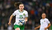 5 December 2023; Lucy Quinn of Republic of Ireland during the UEFA Women's Nations League B match between Northern Ireland and Republic of Ireland at the National Football Stadium at Windsor Park in Belfast. Photo by Stephen McCarthy/Sportsfile