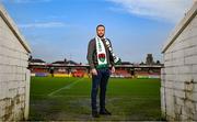 7 December 2023; Newly-appointed Cork City head coach Tim Clancy stands for a portrait after a press conference at Turner's Cross in Cork. Photo by Eóin Noonan/Sportsfile
