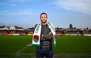 7 December 2023; Newly-appointed Cork City head coach Tim Clancy stands for a portrait after a press conference at Turner's Cross in Cork. Photo by Eóin Noonan/Sportsfile