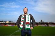 7 December 2023; Newly-appointed Cork City head coach Tim Clancy stands for a portrait after a press conference at Turner's Cross in Cork. Photo by Eóin Noonan/Sportsfile