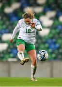 5 December 2023; Kyra Carusa of Republic of Ireland during the UEFA Women's Nations League B match between Northern Ireland and Republic of Ireland at the National Football Stadium at Windsor Park in Belfast. Photo by Stephen McCarthy/Sportsfile