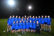 7 December 2023; UCD players with the cup after the 3rd Level Ladies Football League Division 2 final match between UCD and Ulster University at Dundalk Institute of Technology in Dundalk, Louth. Photo by Ben McShane/Sportsfile