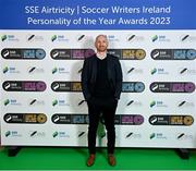 8 December 2023; Dundalk manager Stephen O'Donnell on arrival for the SSE Airtricity / Soccer Writers Ireland Awards 2023 at the Dublin Royal Convention Centre in Dublin. Photo by Stephen McCarthy/Sportsfile