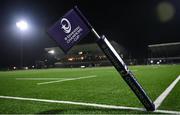 8 December 2023; A sideflag flag blows in the wind before the Investec Champions Cup Pool 1 Round 1 match between Connacht and Bordeaux-Begles at The Sportsground in Galway. Photo by Seb Daly/Sportsfile