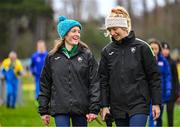 9 December 2023; Ireland athletes Fionnuala McCormack, left, and Mary Mulhare during a course inspection and training session ahead of the SPAR European Cross Country Championships at Laeken Park in Brussels, Belgium. Photo by Sam Barnes/Sportsfile