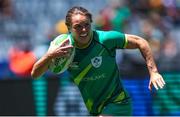 9 December 2023; Beibhinn Parsons of Ireland on his way to score during the Women's Pool B match between Ireland and Great Britain during the HSBC SVNS Rugby Tournament at DHL Stadium in Cape Town, South Africa. Photo by Shaun Roy/Sportsfile