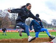 9 December 2023; Eilish Flanagan of Ireland during a course inspection and training session ahead of the SPAR European Cross Country Championships at Laeken Park in Brussels, Belgium. Photo by Sam Barnes/Sportsfile