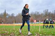 9 December 2023; Eilish Flanagan of Ireland during a course inspection and training session ahead of the SPAR European Cross Country Championships at Laeken Park in Brussels, Belgium. Photo by Sam Barnes/Sportsfile