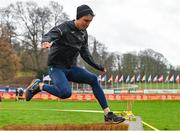 9 December 2023; Jonas Stafford of Ireland during a course inspection and training session ahead of the SPAR European Cross Country Championships at Laeken Park in Brussels, Belgium. Photo by Sam Barnes/Sportsfile