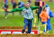9 December 2023; Anika Thompson of Ireland during a course inspection and training session ahead of the SPAR European Cross Country Championships at Laeken Park in Brussels, Belgium. Photo by Sam Barnes/Sportsfile