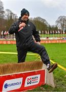 9 December 2023; Team Ireland chartered physiotherapist Declan Monaghan during a course inspection and training session ahead of the SPAR European Cross Country Championships at Laeken Park in Brussels, Belgium. Photo by Sam Barnes/Sportsfile
