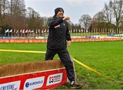 9 December 2023; Team Ireland chartered physiotherapist Declan Monaghan during a course inspection and training session ahead of the SPAR European Cross Country Championships at Laeken Park in Brussels, Belgium. Photo by Sam Barnes/Sportsfile