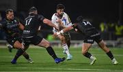 8 December 2023; Romain Buros of Bordeaux-Begles is tackled by Connacht players Peter Dooley, left, and Byron Ralston during the Investec Champions Cup Pool 1 Round 1 match between Connacht and Bordeaux-Begles at The Sportsground in Galway. Photo by Seb Daly/Sportsfile