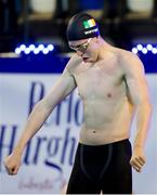 9 December 2023; Daniel Wiffen of Ireland before competing in the 800m freestyle during day five of the European Short Course Swimming Championships 2023 at the Aquatics Complex in Otopeni, Romania. Photo by Nikola Krstic/Sportsfile