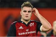 9 December 2023; Alex Kendellen of Munster reacts after the Investec Champions Cup Pool 3 Round 1 match between Munster and Aviron Bayonnais at Thomond Park in Limerick. Photo by Brendan Moran/Sportsfile