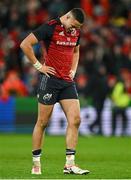 9 December 2023; Shay McCarthy of Munster at the final whistle of the Investec Champions Cup Pool 3 Round 1 match between Munster and Aviron Bayonnais at Thomond Park in Limerick. Photo by Brendan Moran/Sportsfile