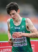 10 December 2023; Niall Murphy of Ireland competes in the U20 men's 5000m during the SPAR European Cross Country Championships at Laeken Park in Brussels, Belgium. Photo by Sam Barnes/Sportsfile