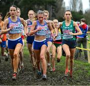10 December 2023; Danielle Donegan of Ireland competes in the U23 women's 7000m during the SPAR European Cross Country Championships at Laeken Park in Brussels, Belgium. Photo by Sam Barnes/Sportsfile